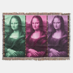 Mona Lisa Animal Print Green Roze Paars Deken