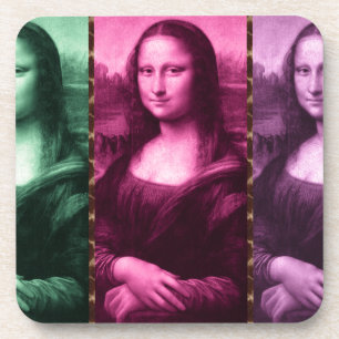 Mona Lisa Animal Print Green Roze Paars Drankjes Onderzetter