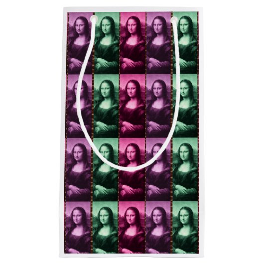 Mona Lisa Animal Print Green Roze Paars Klein Cadeauzakje (Voorkant)