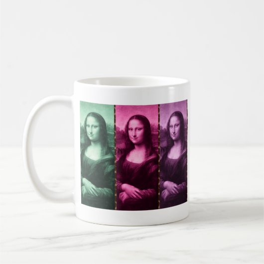 Mona Lisa Animal Print Green Roze Paars Koffiemok (Links)