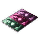 Mona Lisa Animal Print Green Roze Paars Notitieboek (Linkerzijde)