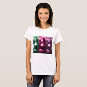 Mona Lisa Animal Print Green Roze Paars T-shirt (Voorkant volledig)