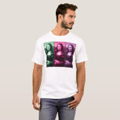 Mona Lisa Animal Print Green Roze Paars T-shirt (Voorkant volledig)