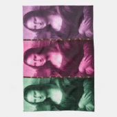 Mona Lisa Animal Print Green Roze Paars Theedoek (Verticaal)