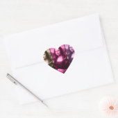 Mona Lisa Animal Print Paarse roze chocolade Hart Sticker (Envelop)