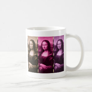 Mona Lisa Animal Print Paarse roze chocolade Koffiemok