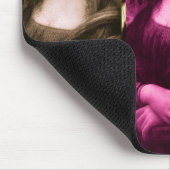 Mona Lisa Animal Print Paarse roze chocolade Muismat (Hoek)