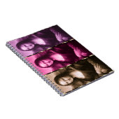 Mona Lisa Animal Print Paarse roze chocolade Notitieboek (Rechterzijde)