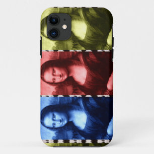 Mona Lisa Animal Print Primaire kleuren Case-Mate iPhone Case