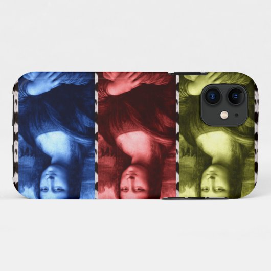 Mona Lisa Animal Print Primaire kleuren Case-Mate iPhone Case (Achterkant (horizontaal))