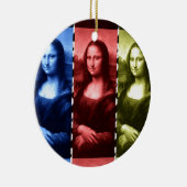 Mona Lisa Animal Print Primaire kleuren Keramisch Ornament (Rechts)