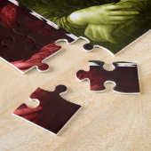 Mona Lisa Animal Print Primaire kleuren Legpuzzel (Zijkant)