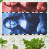 Mona Lisa Animal Print Primaire kleuren Theedoek (Gevouwen)