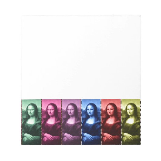 Mona Lisa Animal Print Rainbow Notitieblok (Voorkant)