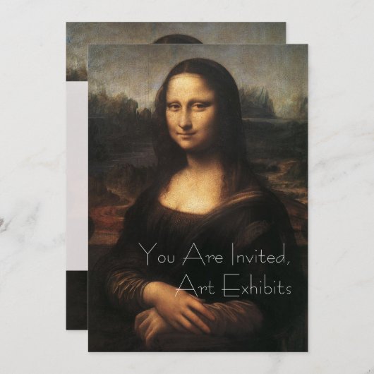 Mona Lisa Art breekt uitnodigingen uit (Voorkant / Achterkant)