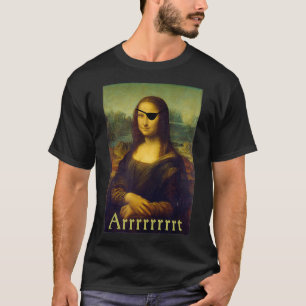 Mona Lisa Art Pirate T-shirt