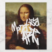 Mona Lisa Art Wijn Etiket (Enkel label)