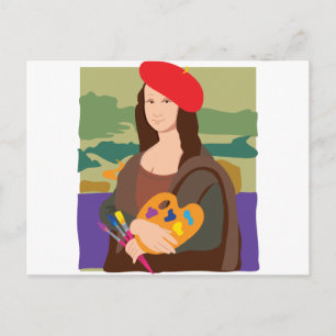Mona Lisa Artist Briefkaart