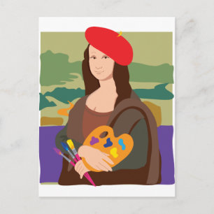 Mona Lisa Artist Briefkaart
