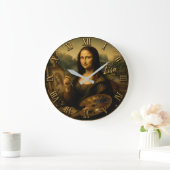 Mona Lisa Artist Funny Fine Art Painter Grote Klok (Huis)
