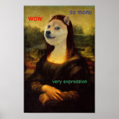 Mona Lisa Artistic Doge Poster (Voorkant)