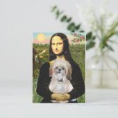 Mona Lisa - AShih Tzu (P) Briefkaart (Staand voorkant)