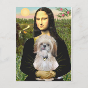 Mona Lisa - AShih Tzu (P) Briefkaart