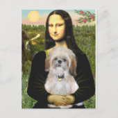 Mona Lisa - AShih Tzu (P) Briefkaart (Voorkant)