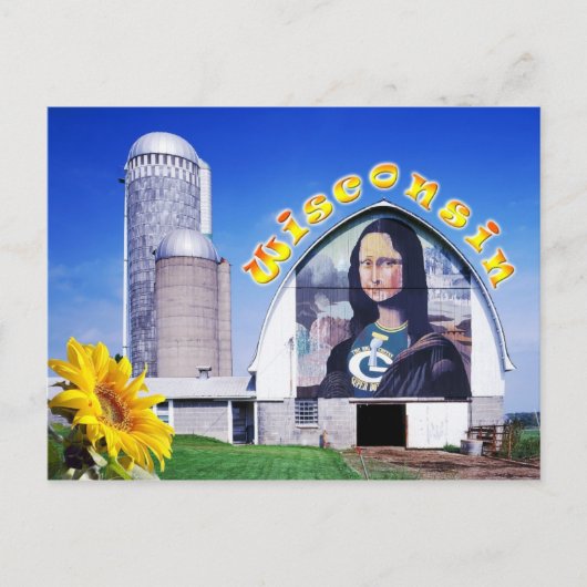 Mona Lisa Barn, Wisconsin Briefkaart (Voorkant)