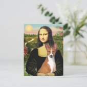 Mona Lisa - Basenji 1 Briefkaart (Staand voorkant)