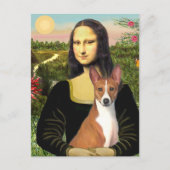Mona Lisa - Basenji 1 Briefkaart (Voorkant)