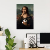 Mona Lisa Bathroom Poster (Thuiskantoor)