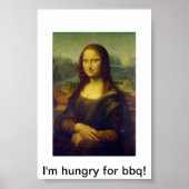 Mona Lisa Bbq Poster (Voorkant)