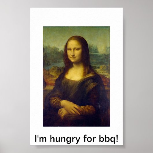 Mona Lisa Bbq Poster (Voorkant)