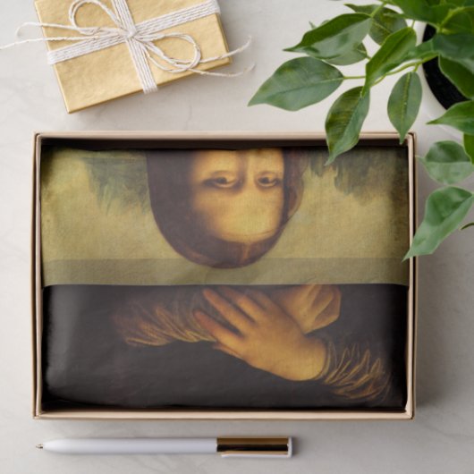 Mona Lisa Bearded Lady Tissuepapier (Geschenk)