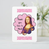 MONA LISA BEDANKKAART (Staand voorkant)