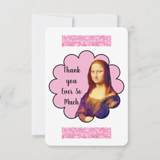 MONA LISA BEDANKKAART (Voorkant)