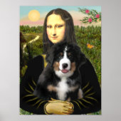 Mona Lisa - Bernese Mountain Dog Puppy Poster (Voorkant)