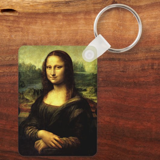 Mona Lisa, beroemd schilderij, Sleutelhanger (Achterkant)