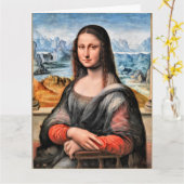 Mona Lisa, beroemd schilderij van Leonardo da Vinc Kaart (Gele Bloem)