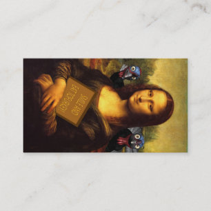 Mona Lisa beschermt kalkoenen Visitekaartje