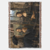 Mona Lisa bezoekt het atelier van de kunstenaar Deken (Voorkant Verticaal)
