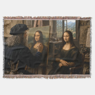 Mona Lisa bezoekt het atelier van de kunstenaar Deken