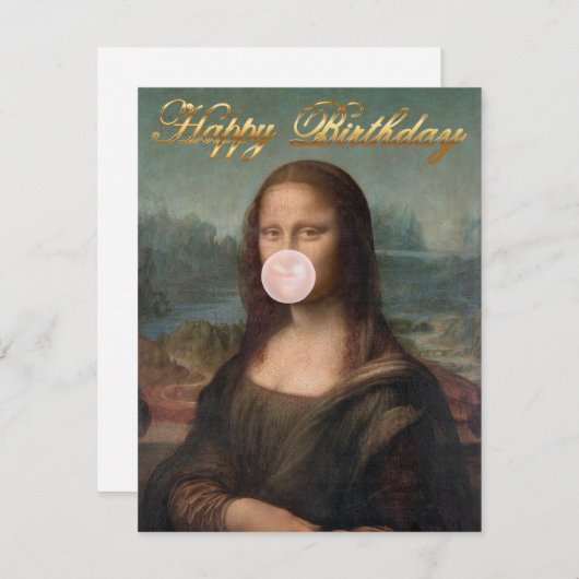 Mona Lisa Bgloeiroze Bubble gom (Voorkant / Achterkant)