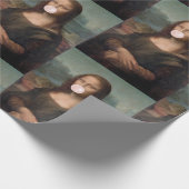 Mona Lisa Bgloeiroze Bubble gom Cadeaupapier (Hoek)