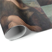 Mona Lisa Bgloeiroze Bubble gom Cadeaupapier (Rol Hoek)