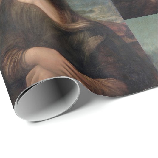 Mona Lisa Bgloeiroze Bubble gom Cadeaupapier (Rol Hoek)