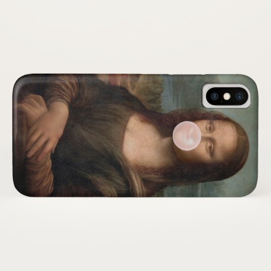 Mona Lisa Bgloeiroze Bubble gom Case-Mate iPhone Case (Achterkant (horizontaal))