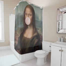 Mona Lisa Bgloeiroze Bubble gom Douchegordijn