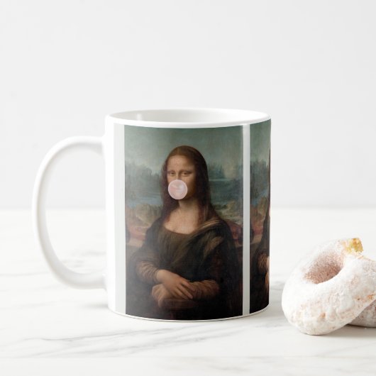 Mona Lisa Bgloeiroze Bubble gom Koffiemok (Met donut)